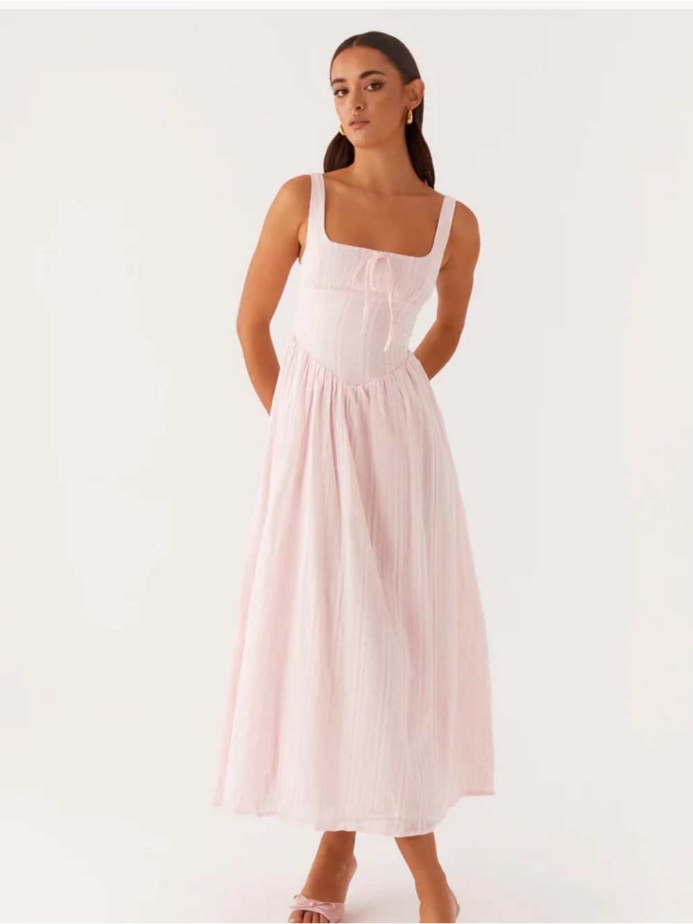 Peppermayo Pascuelle Midi Dress - Pink